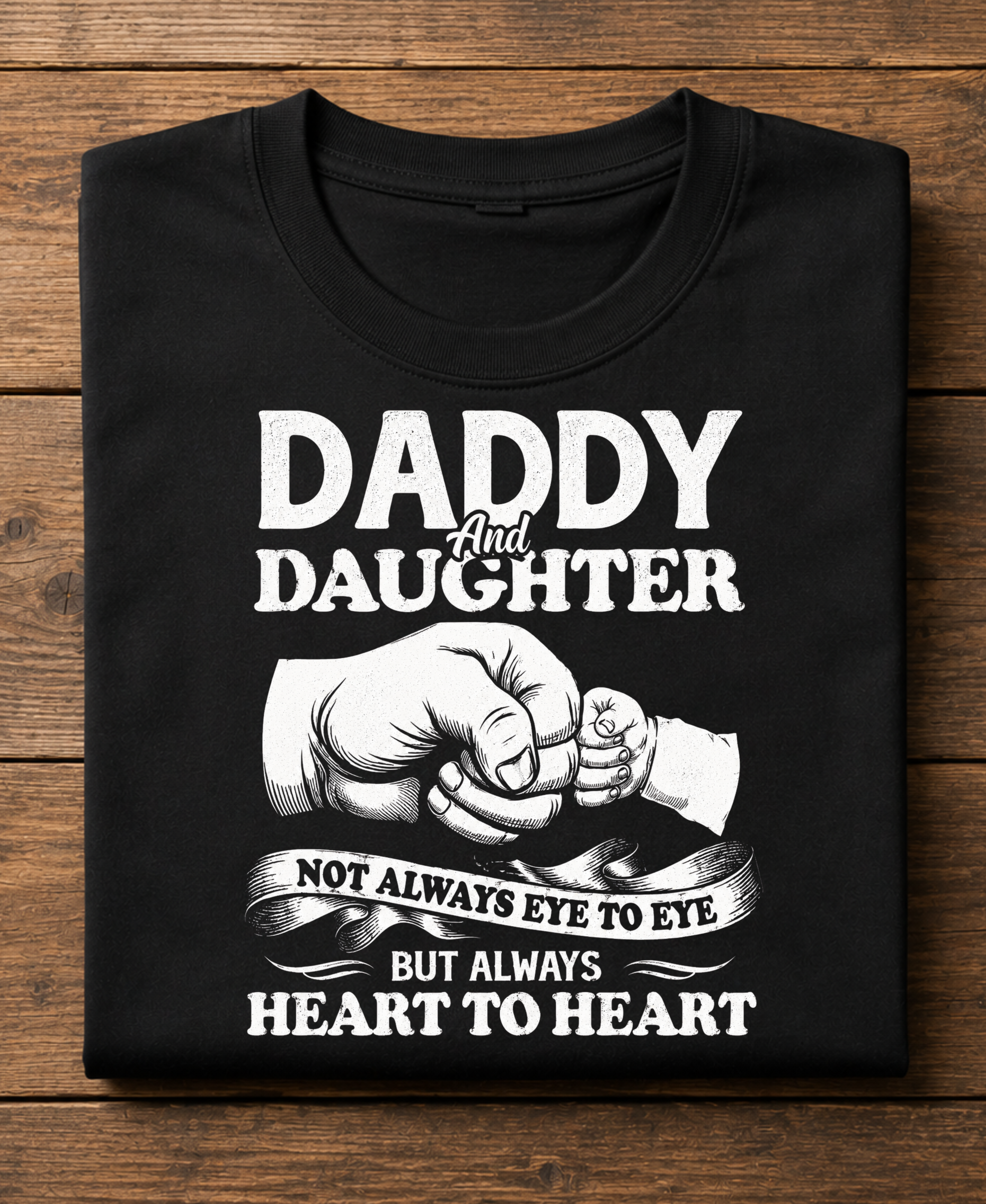 Dad And Daughter Heart To Heart T-Shirt