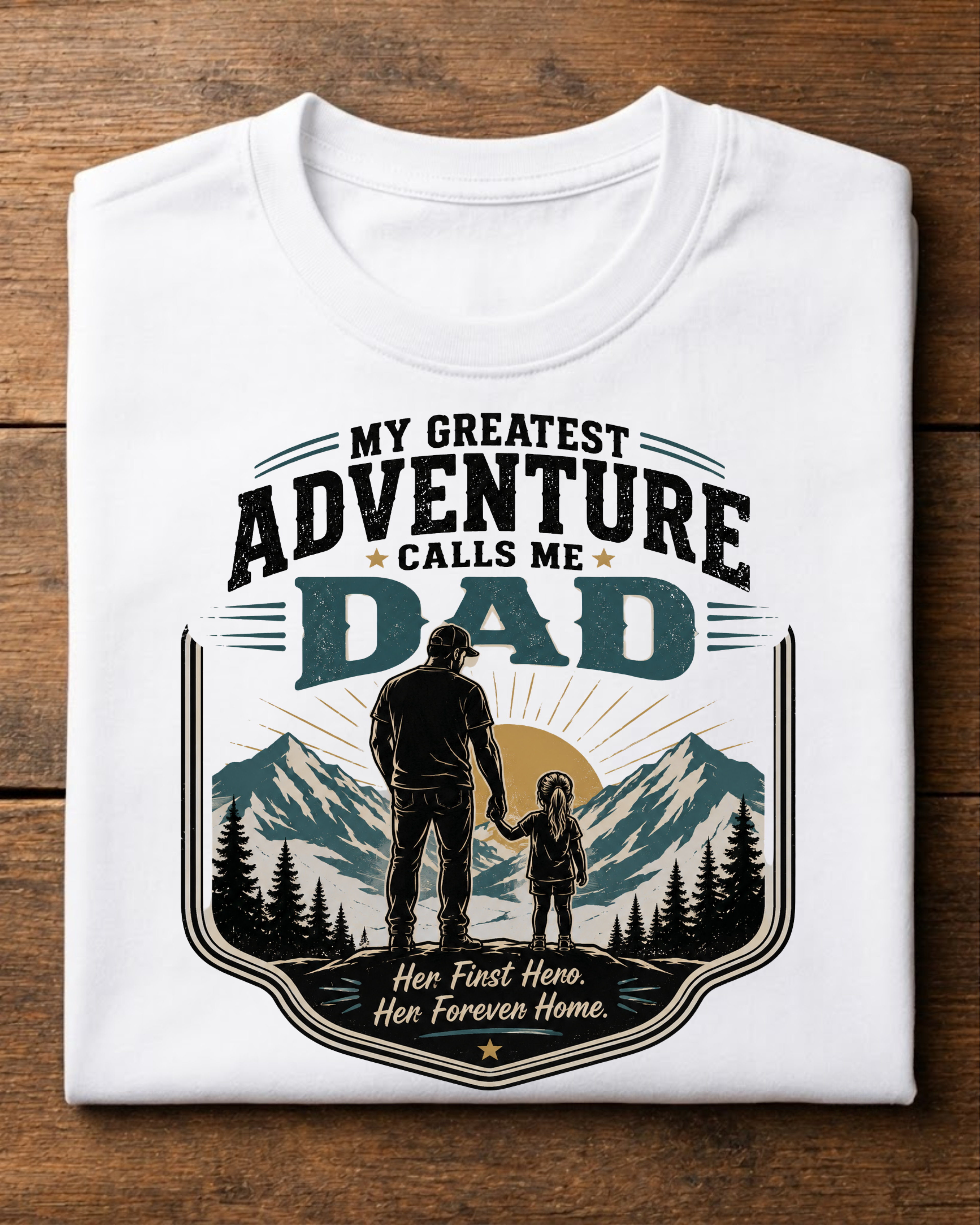 My Greatest Adventure Calls Me Dad T-Shirt