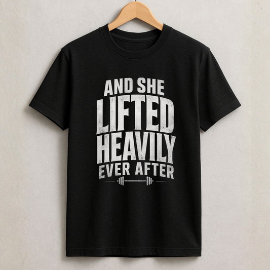 And She Lifted Heavily Ever After T-Shirt