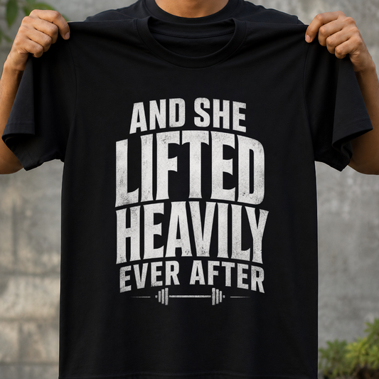 And She Lifted Heavily Ever After T-Shirt