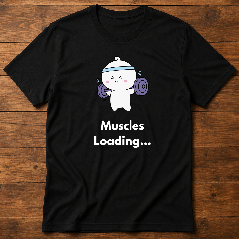 Muscles Loading... Unisex Basic T-Shirt