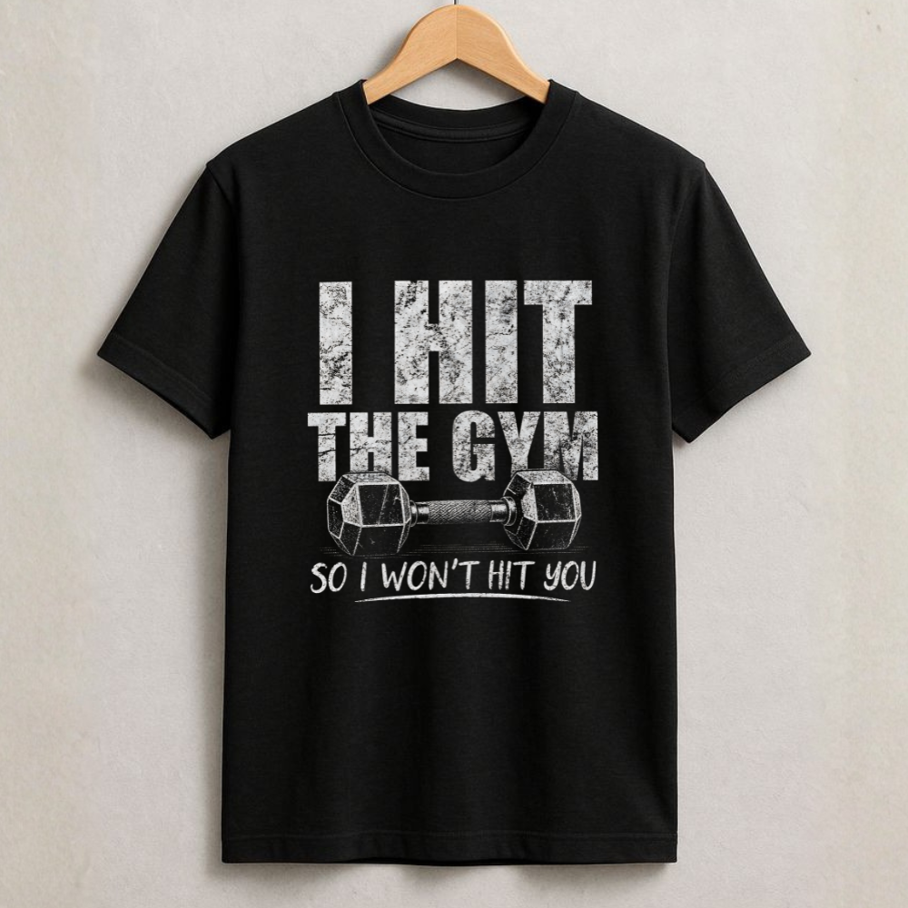 I Hit The Gym So I Won't Hit You T-Shirt